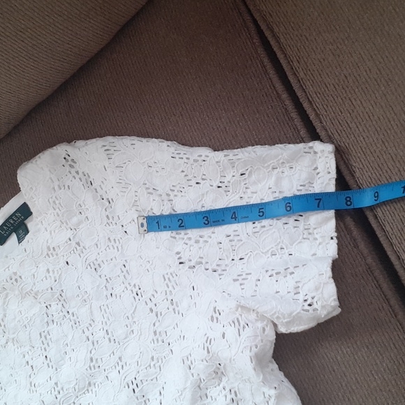 Ralph Lauren White Lace Blouse - Picture 7 of 7